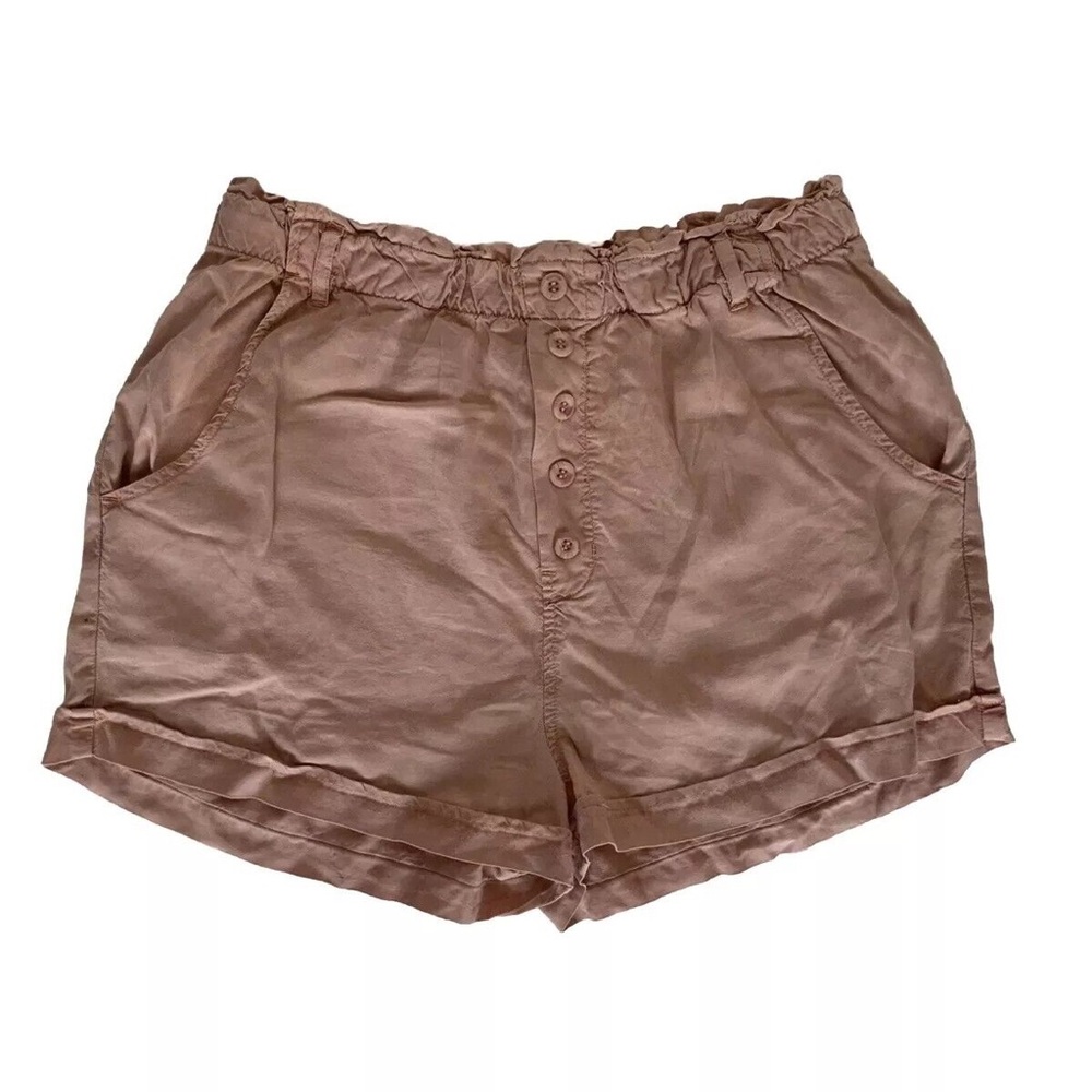Cloth and Stone Light Pink Button Up Comfort Shorts Womens Size Medium